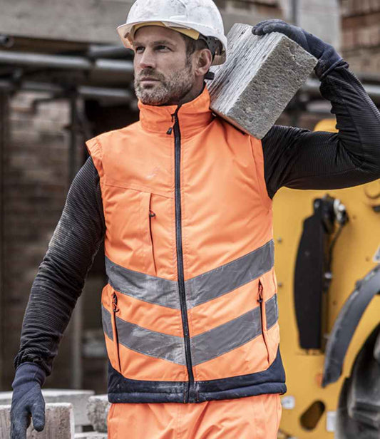 Regatta High Visibility Pro Bodywarmer | Orange/Navy
