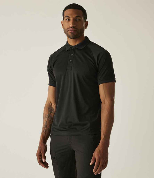 Regatta Coolweave Piqué Polo Shirt | Black