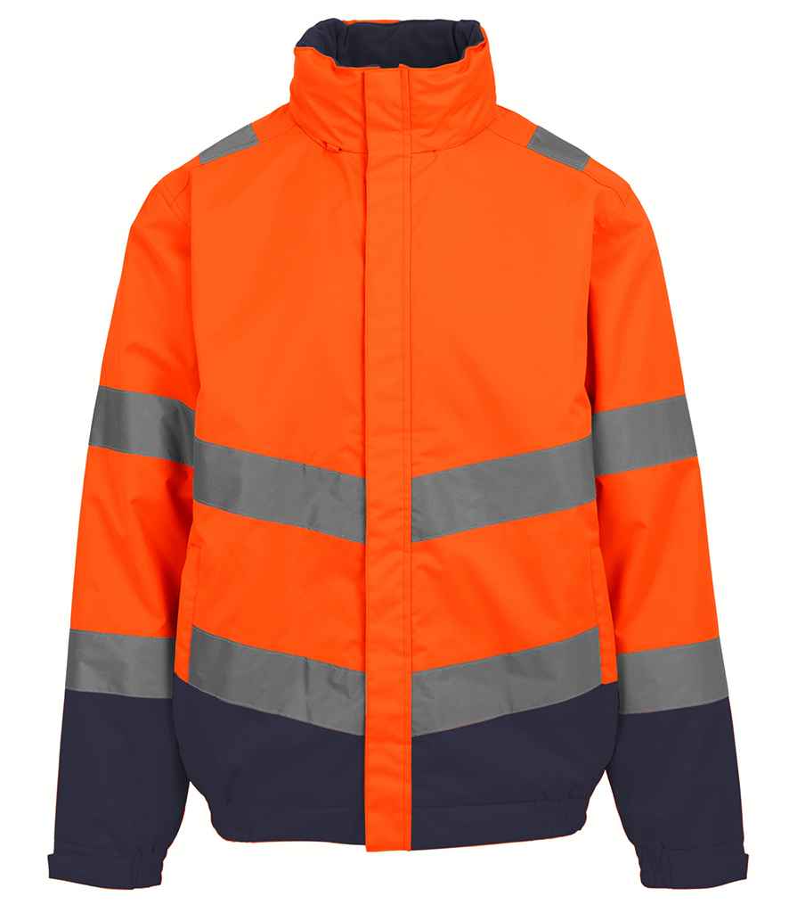 Regatta High Visibility Pro Contract Dover Jacket | Orange/Navy