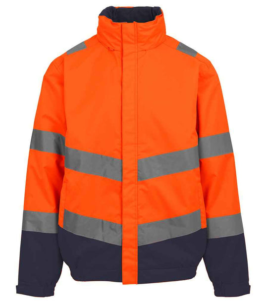 Regatta High Visibility Pro Contract Dover Jacket | Orange/Navy