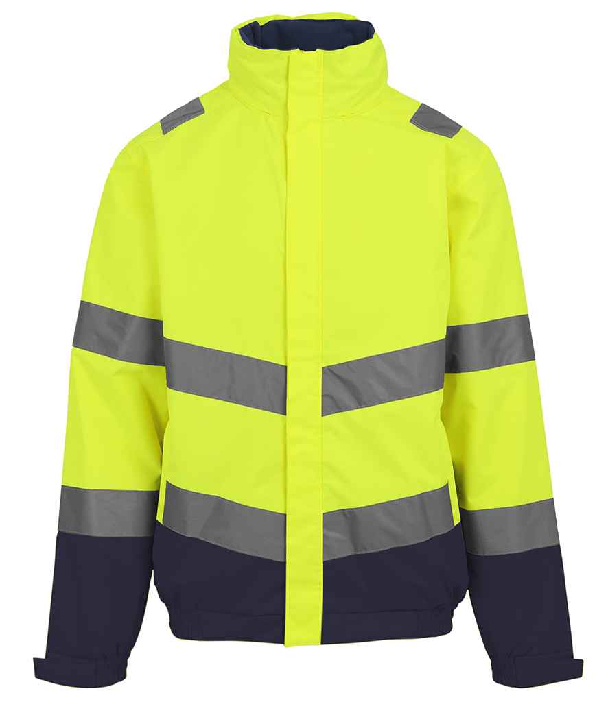 Regatta High Visibility Pro Contract Dover Jacket | Yellow/Navy