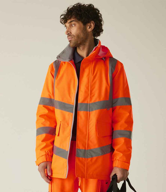 Regatta High Visibility Pro Contract Dover Parka | Orange