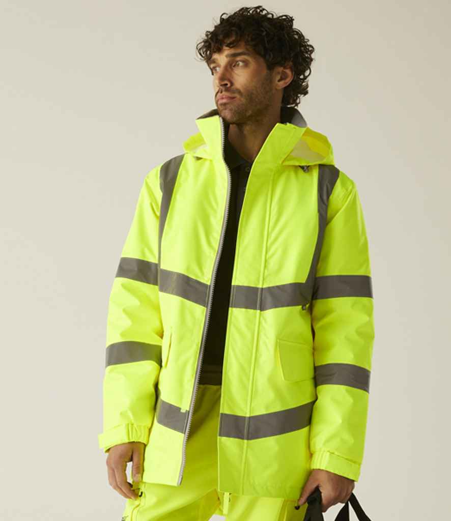 Regatta High Visibility Pro Contract Dover Parka | Yellow