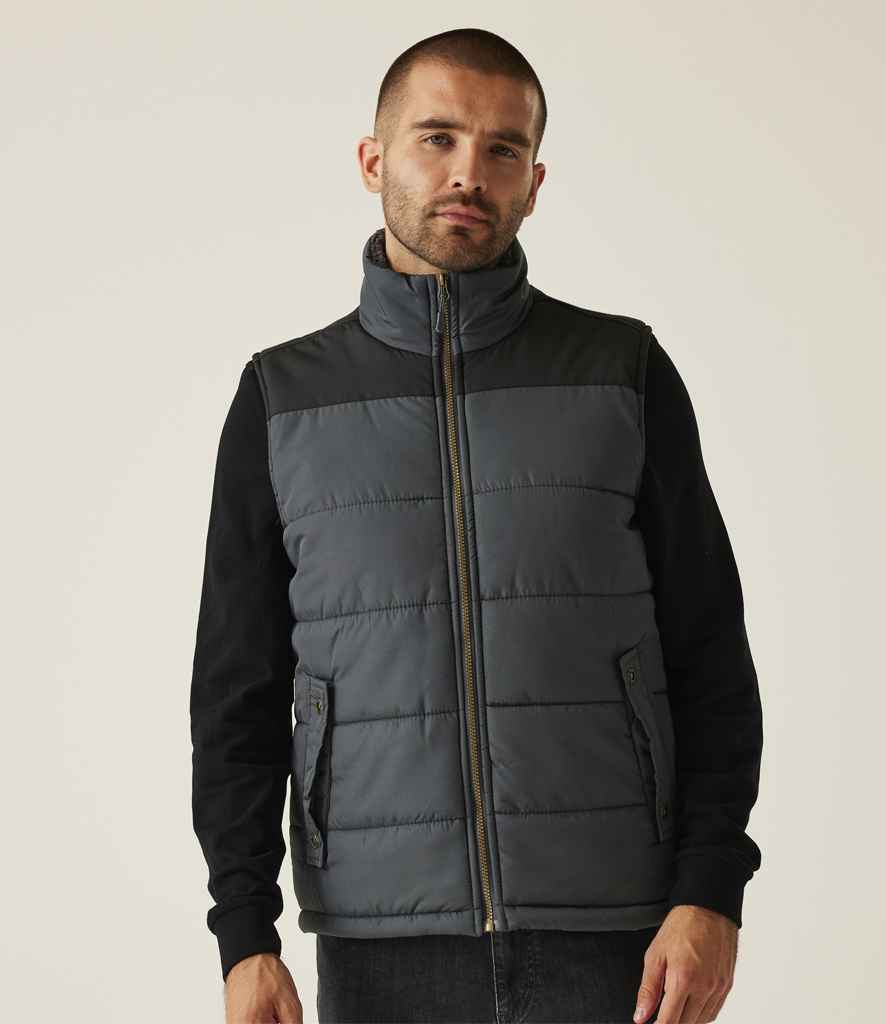 Regatta Altoona Padded Bodywarmer | Seal Grey/Black