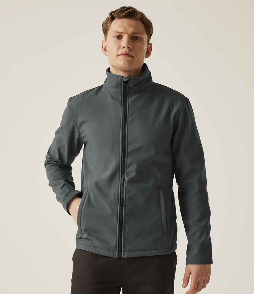 Regatta Ablaze Printable Soft Shell Jacket | Seal Grey/Black