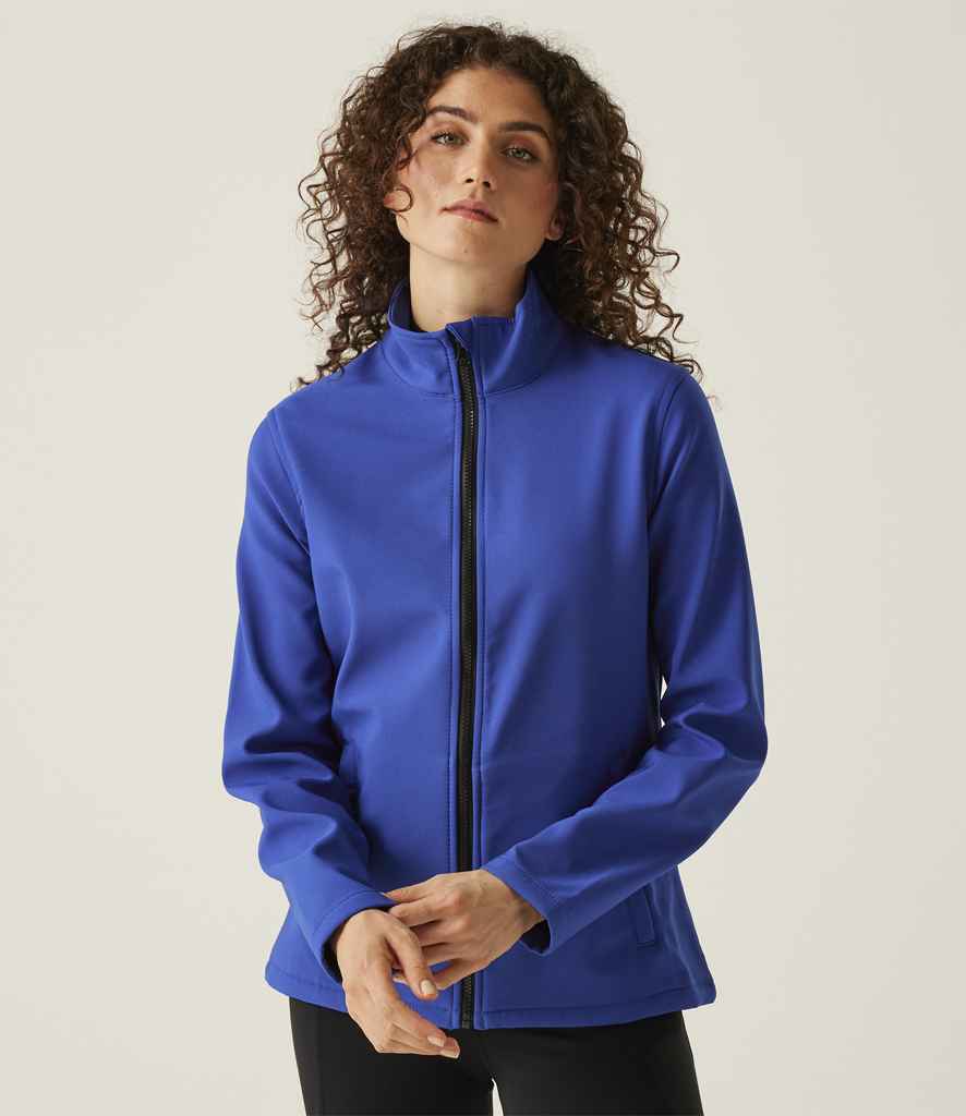 Regatta Ladies Ablaze Printable Soft Shell Jacket | New Royal Blue/Black