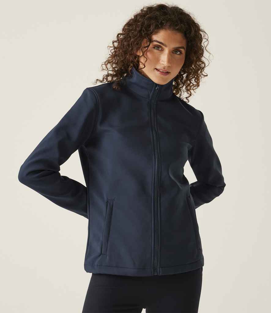 Regatta Ladies Ablaze Printable Soft Shell Jacket | Navy/Navy