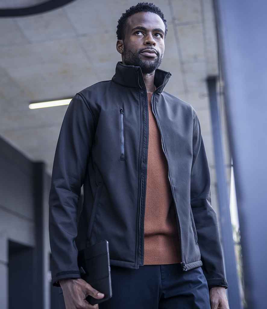 Regatta Ablaze Three Layer Soft Shell Jacket | Black/Black