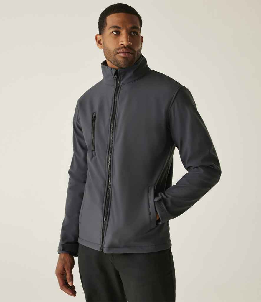 Regatta Ablaze Three Layer Soft Shell Jacket | Seal Grey/Black