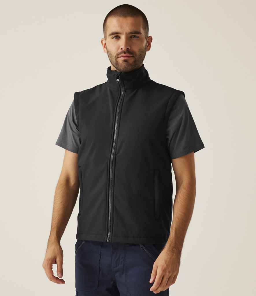 Regatta Ablaze Soft Shell Bodywarmer | Black/Black