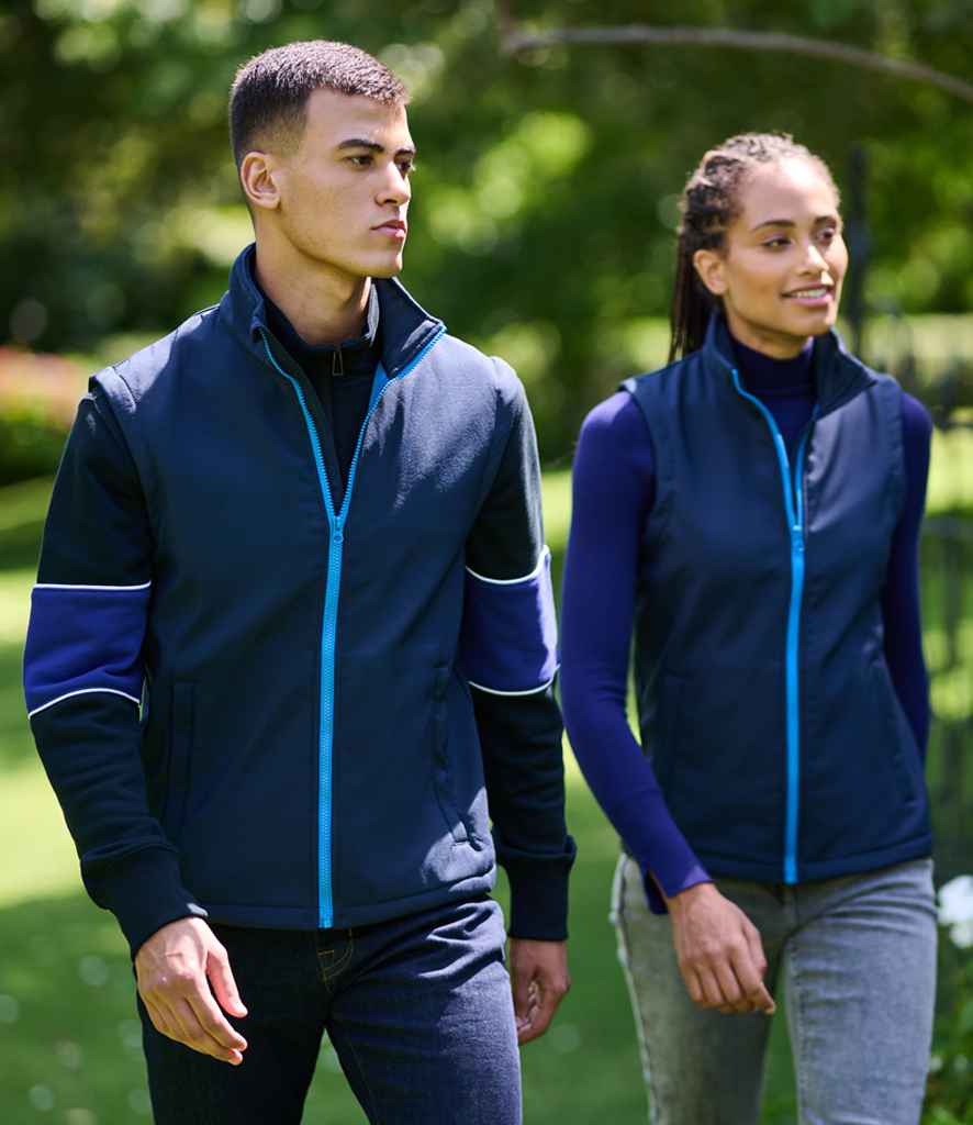 Regatta Ablaze Soft Shell Bodywarmer | Navy/French Blue