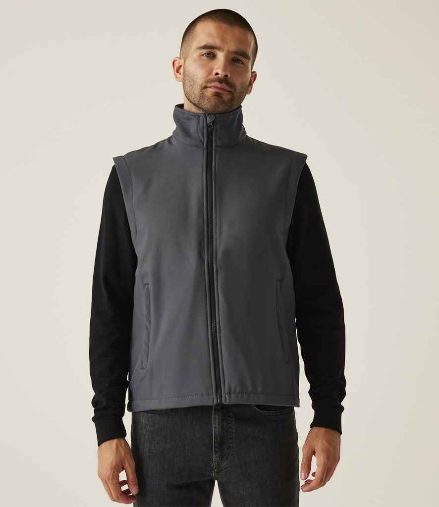 Regatta Ablaze Soft Shell Bodywarmer | Seal Grey/Black