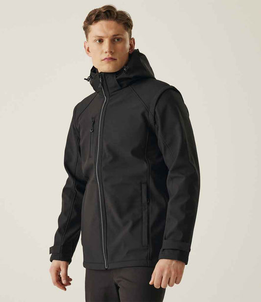 Regatta Erasmus 4-in-1 Soft Shell Jacket | Black/Black