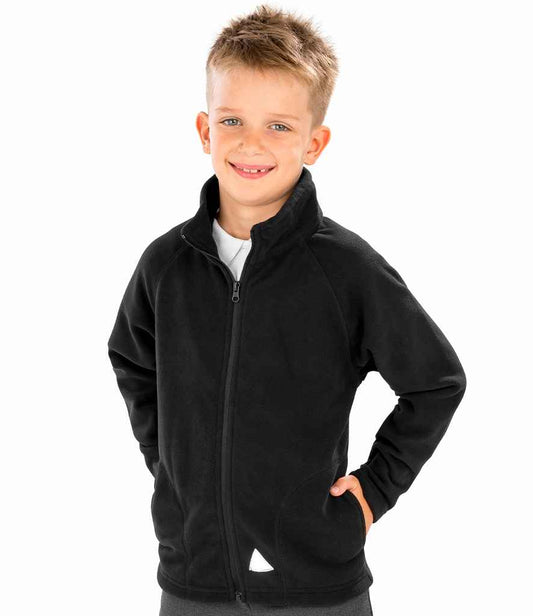 Result Core Kids/Youths Micro Fleece Jacket | Black