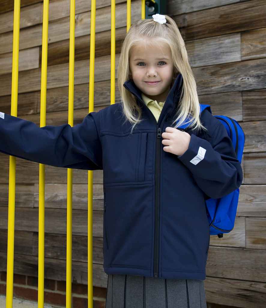 Result Recycled Kids Classic Three Layer Soft Shell Jacket | Navy