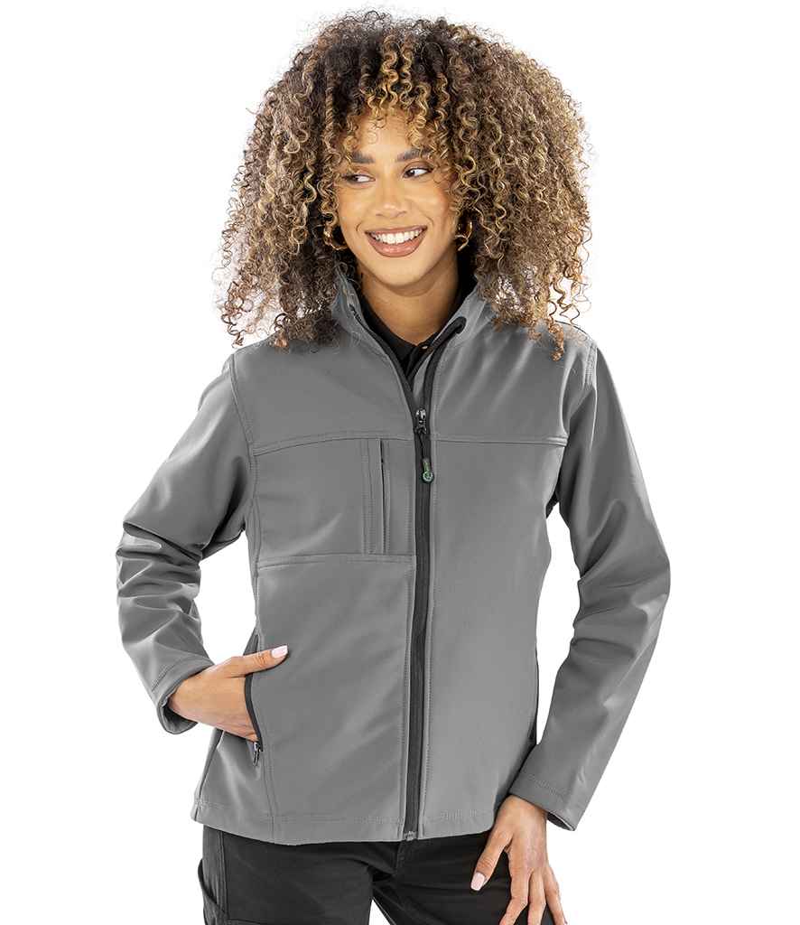 Result Recycled Ladies Classic Three Layer Soft Shell Jacket | Grey