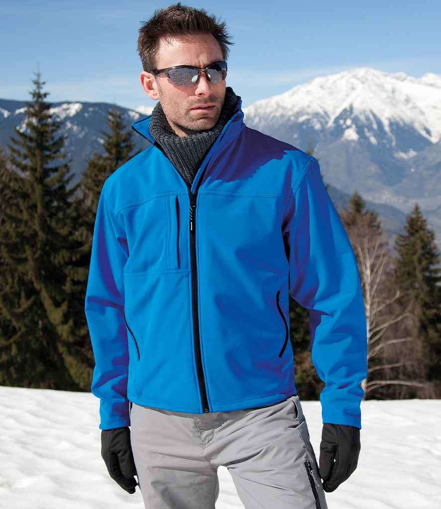 Result Recycled Classic Three Layer Soft Shell Jacket | Azure