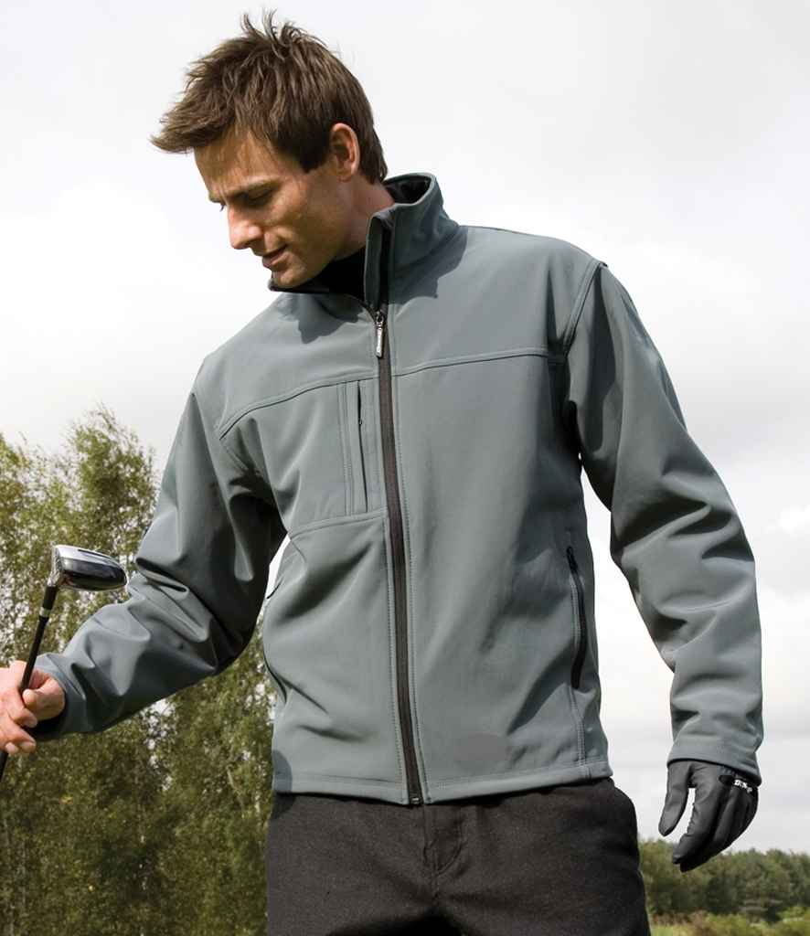 Result Recycled Classic Three Layer Soft Shell Jacket | Grey