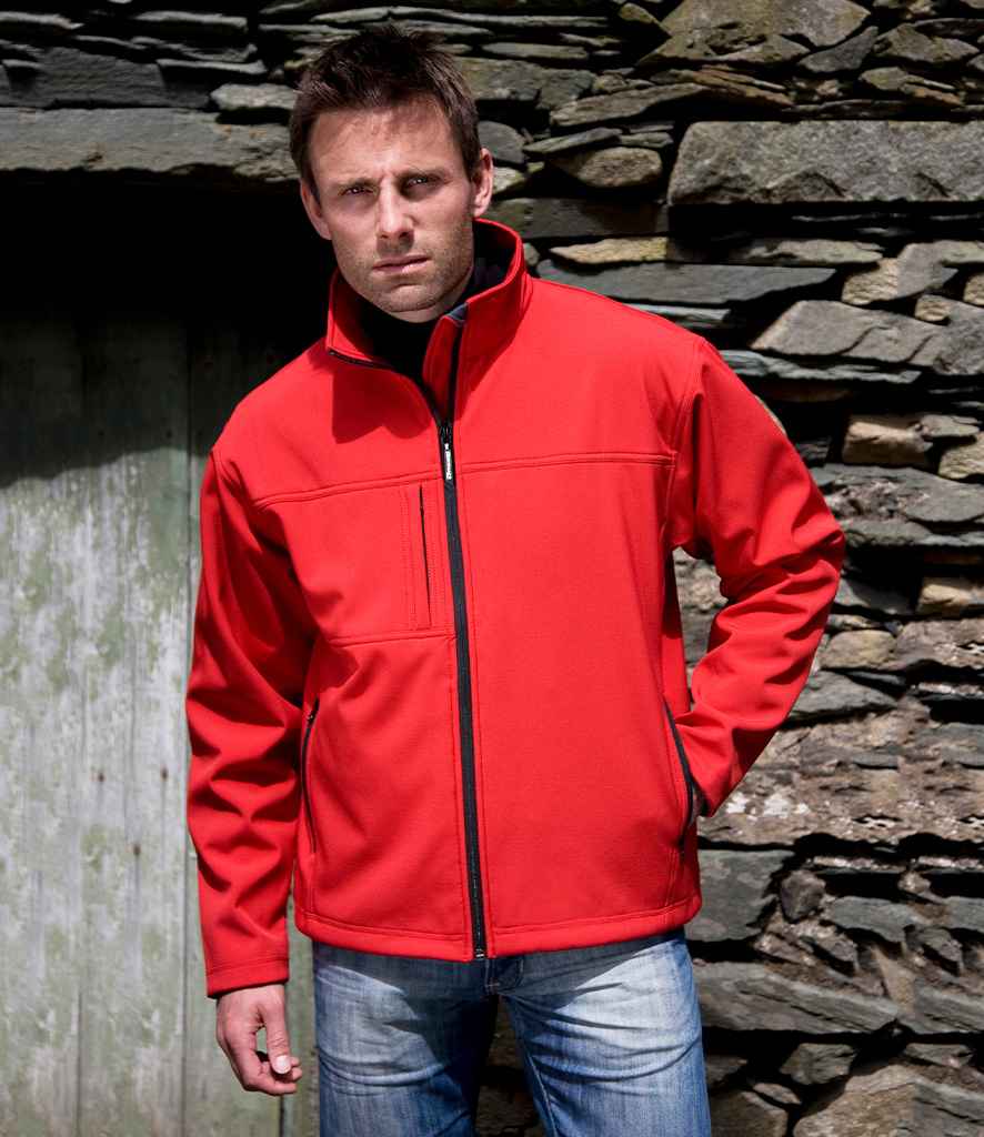 Result Recycled Classic Three Layer Soft Shell Jacket | Red