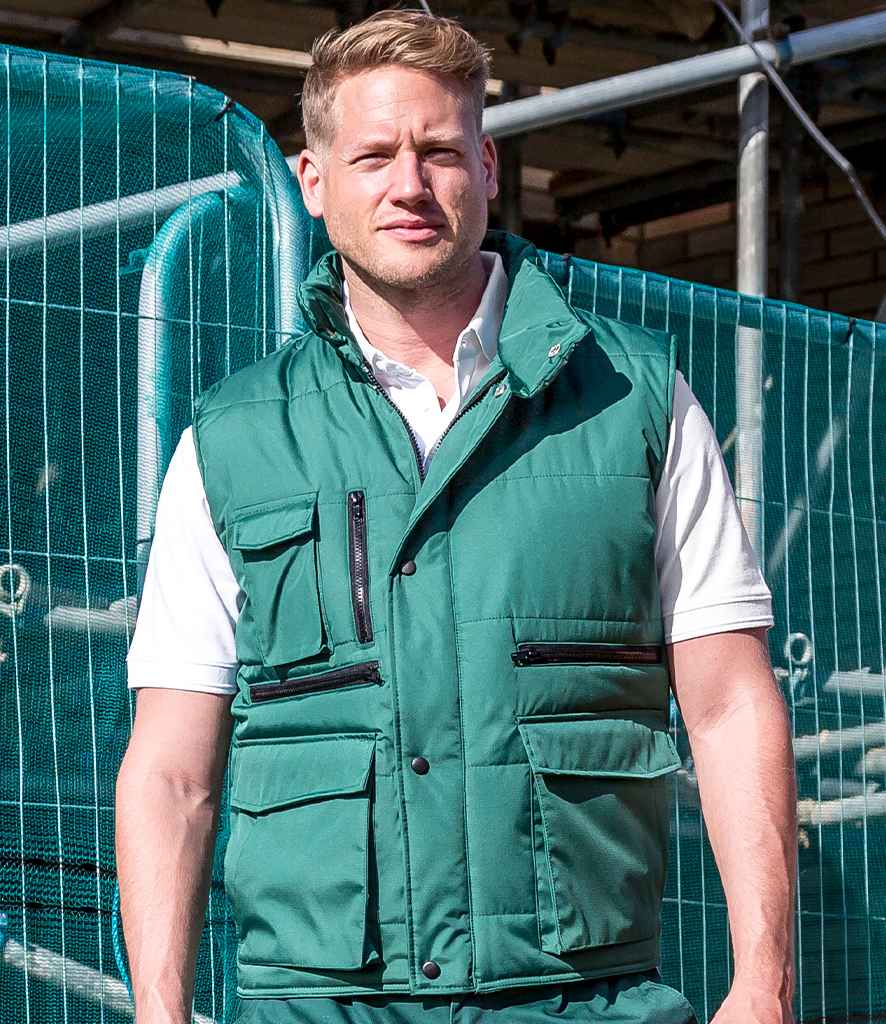 Result Work-Guard Lance Bodywarmer | Bottle Green