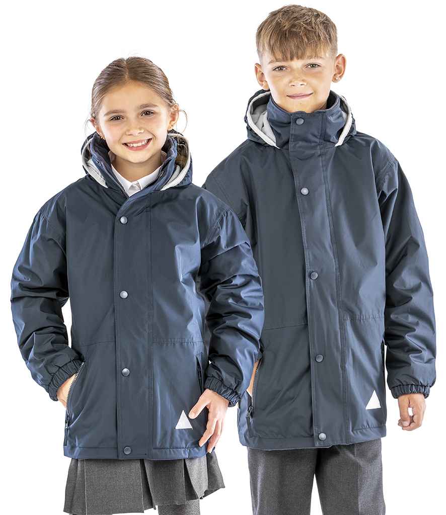 Result Recycled Kids/Youths Fleece Lined StormDri 6000 Jacket | Navy/Navy