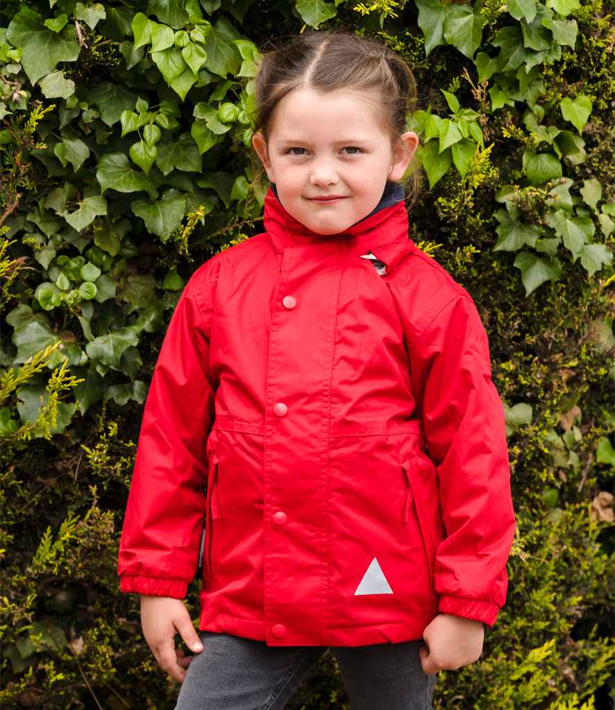 Result Recycled Kids/Youths Fleece Lined StormDri 6000 Jacket | Red/Navy