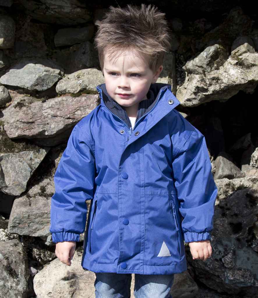 Result Recycled Kids/Youths Fleece Lined StormDri 6000 Jacket | Royal Blue/Navy