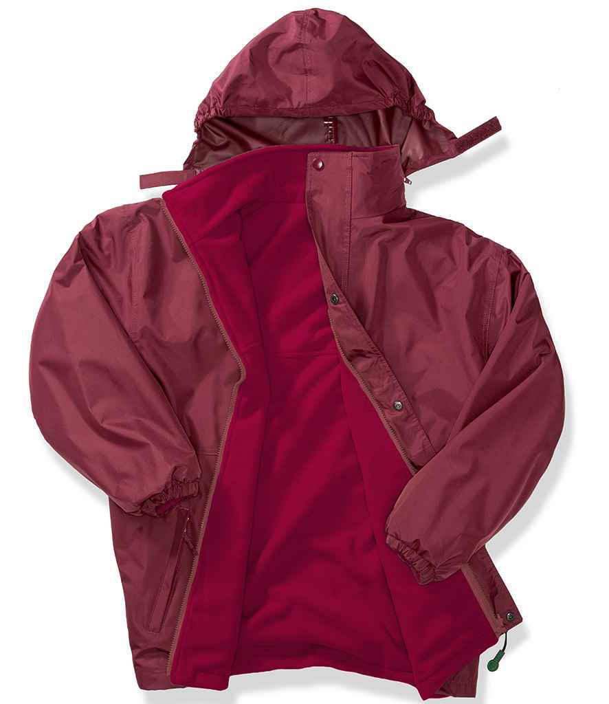Result Recycled StormDri 6000 Jacket | Burgundy/Burgundy