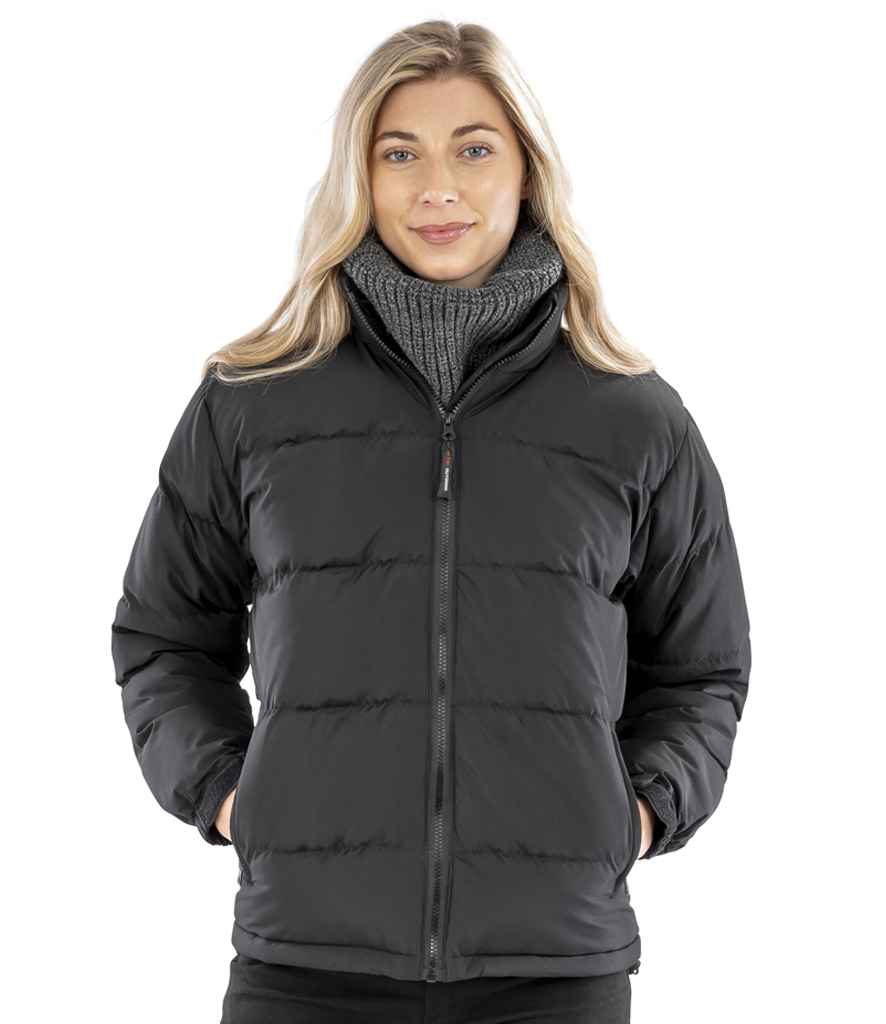 Result Recycled Ladies Holkham Down Feel Jacket | Black