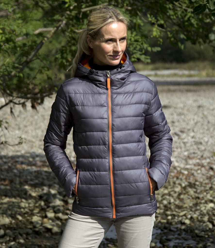 Result Urban Ladies Snow Bird Padded Jacket | Grey/Orange