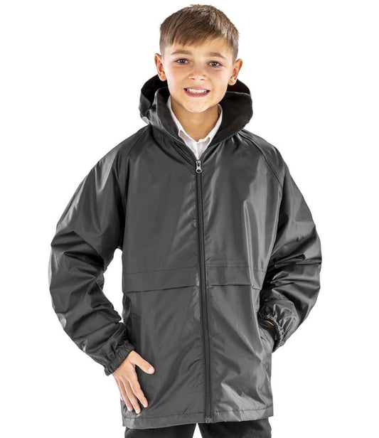 Result Core Kids Micro Fleece Lined Jacket | Black