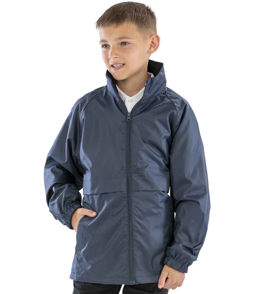 Result Core Kids Micro Fleece Lined Jacket | Navy