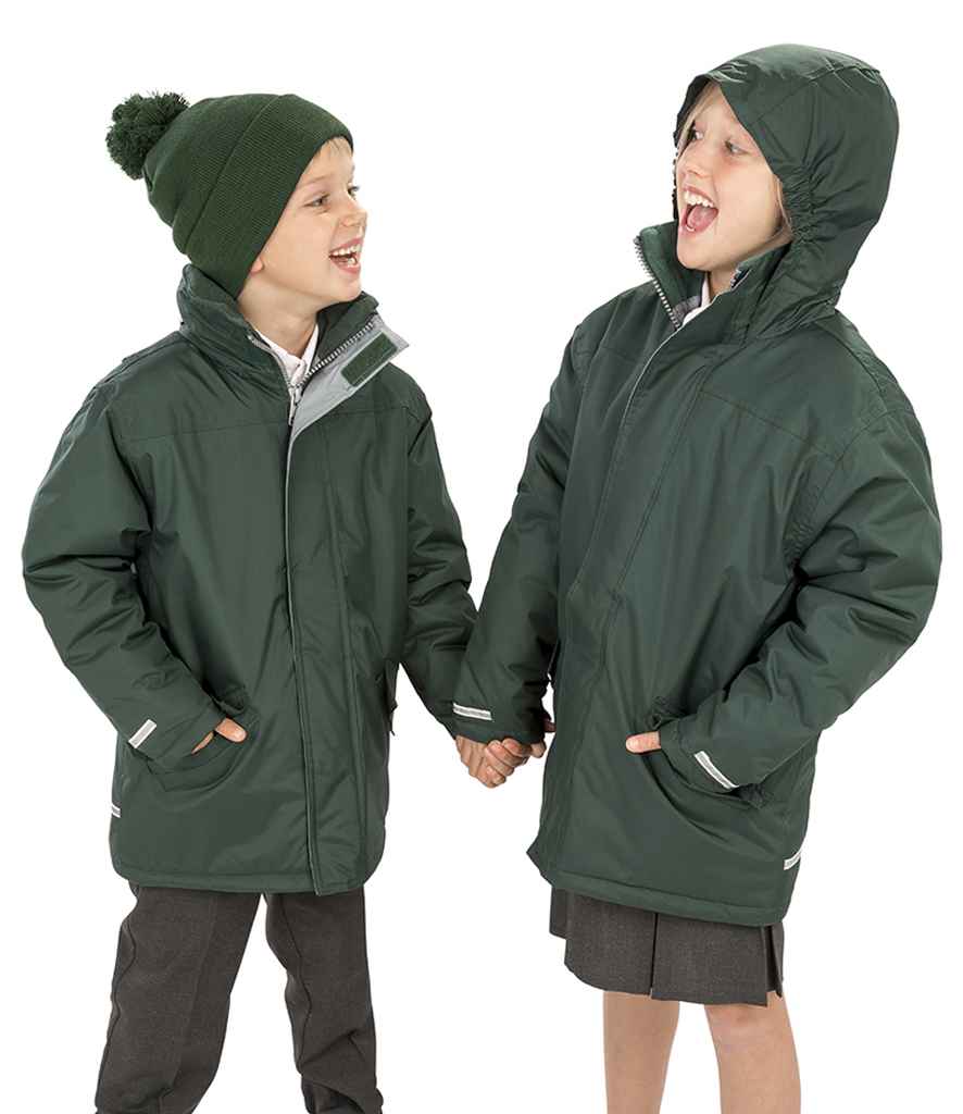Result Core Kids Winter Parka Jacket | Bottle Green