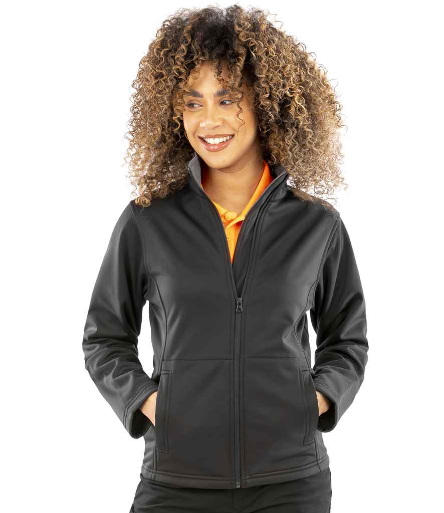 Result Core Ladies Soft Shell Jacket | Black