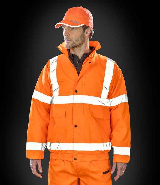 Result Core Hi-Vis Winter Blouson Jacket | Fluorescent Orange