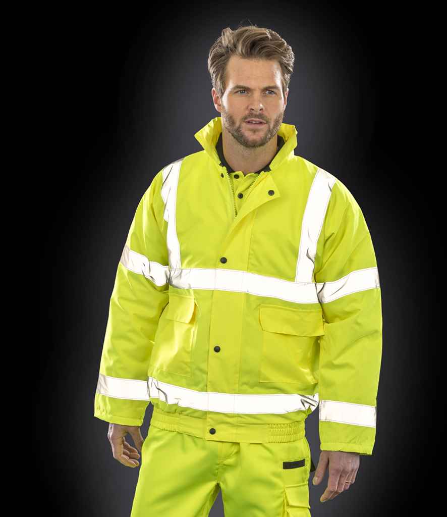Result Core Hi-Vis Winter Blouson Jacket | Fluorescent Yellow
