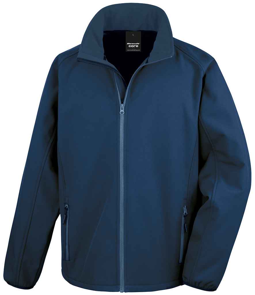 Result Recycled Printable Soft Shell Jacket | Navy/Navy