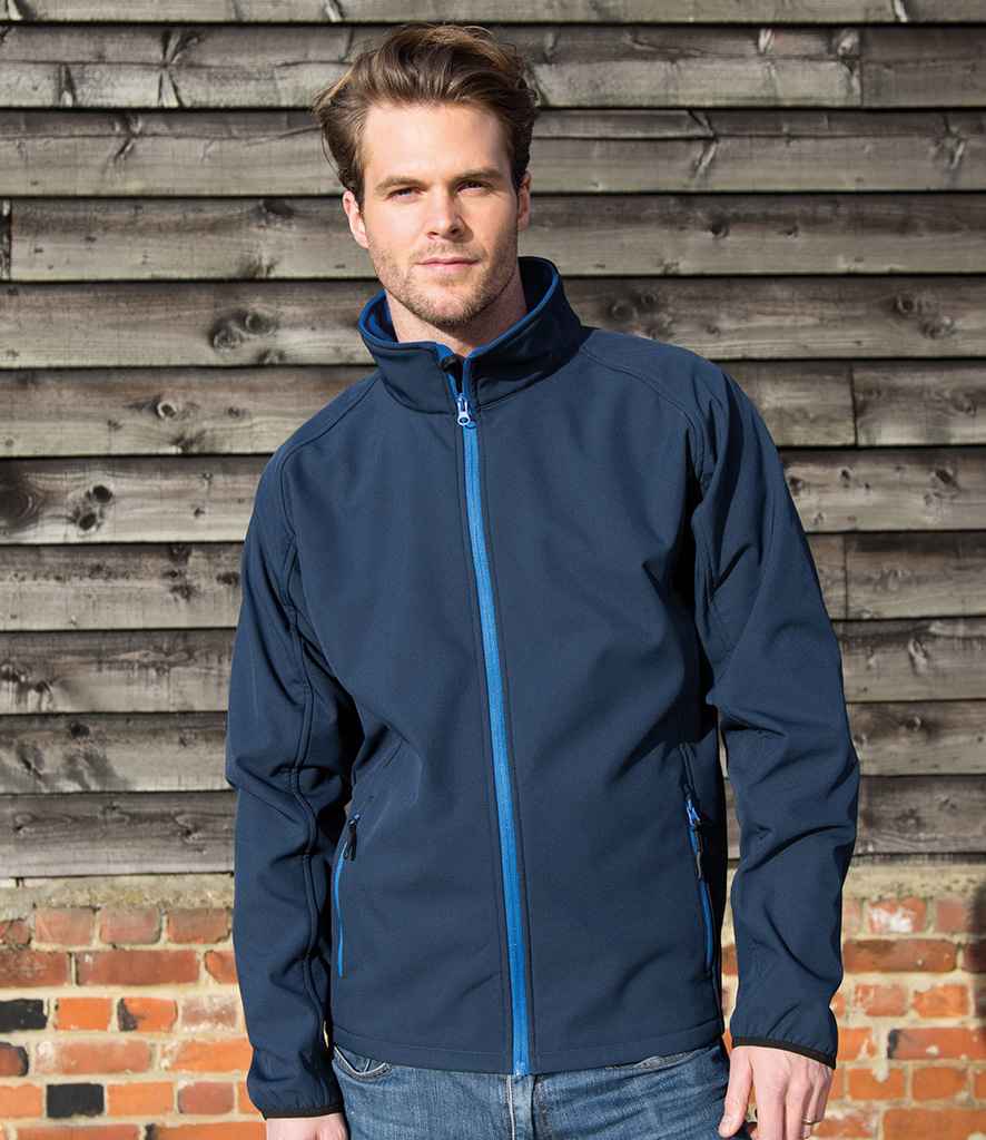 Result Recycled Printable Soft Shell Jacket | Navy/Royal Blue
