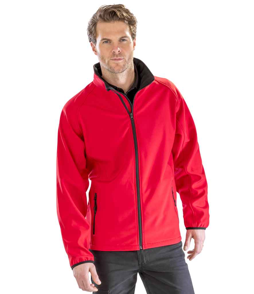 Result Recycled Printable Soft Shell Jacket | Red/Black