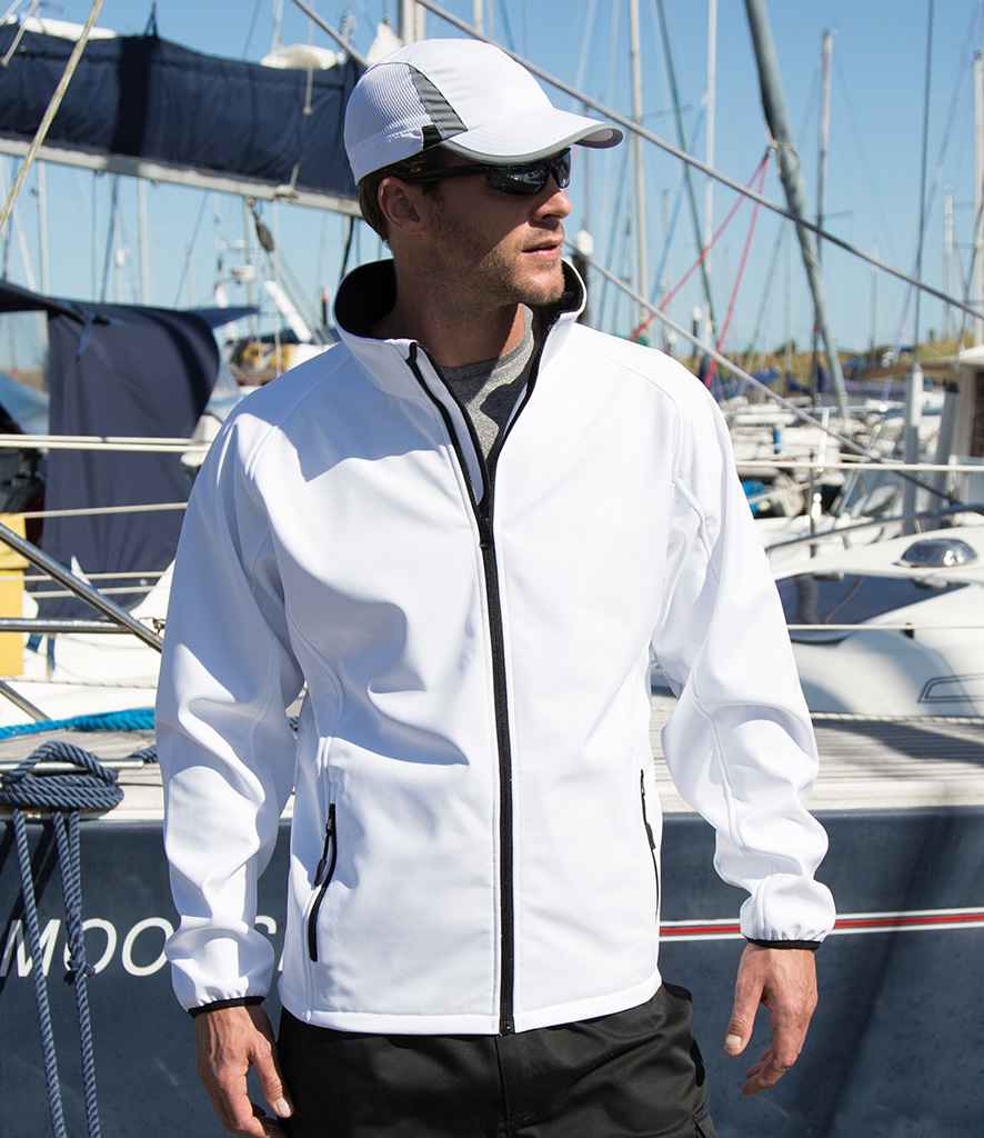 Result Recycled Printable Soft Shell Jacket | White/Black