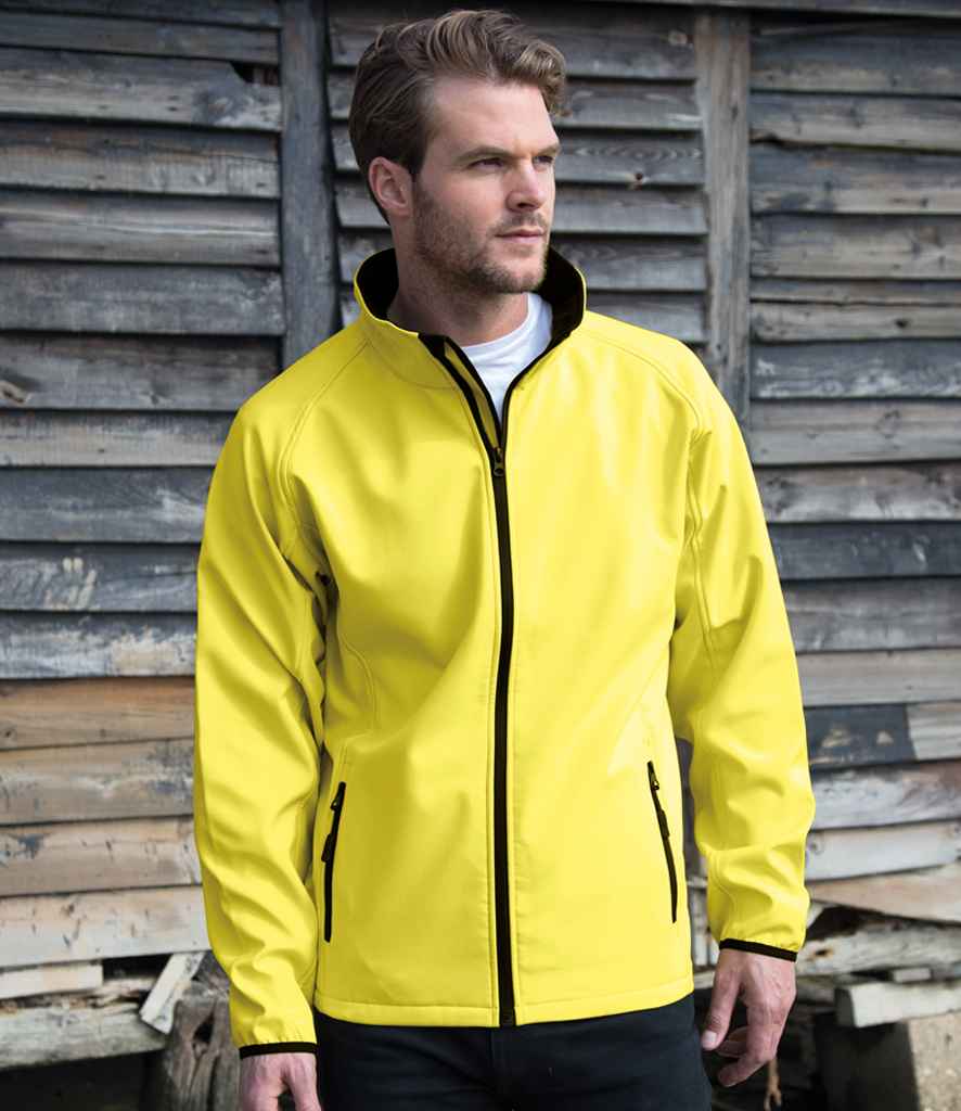Result Recycled Printable Soft Shell Jacket | Yellow/Black