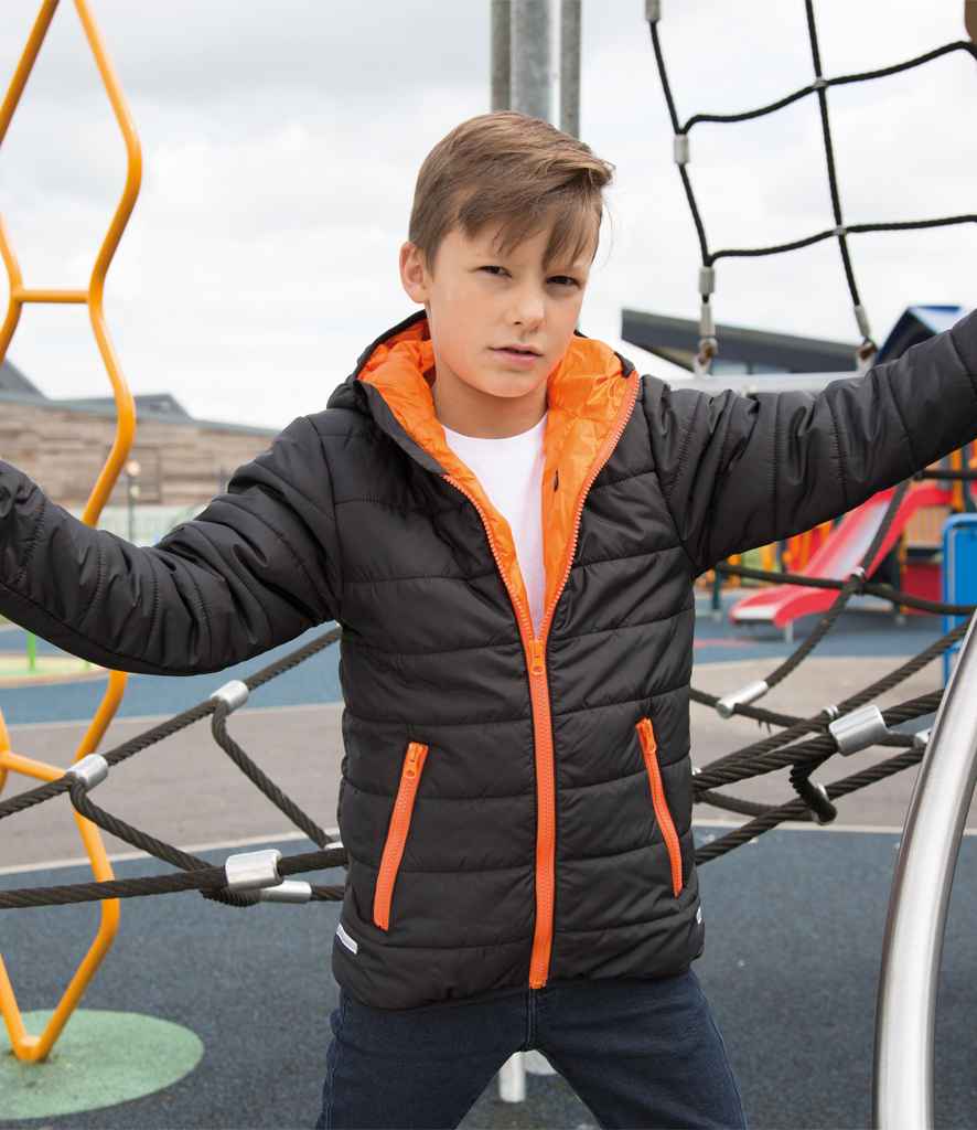 Result Core Kids Padded Jacket | Black/Orange