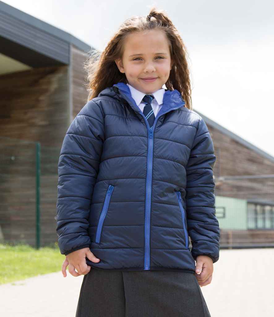 Result Core Kids Padded Jacket | Navy/Royal Blue