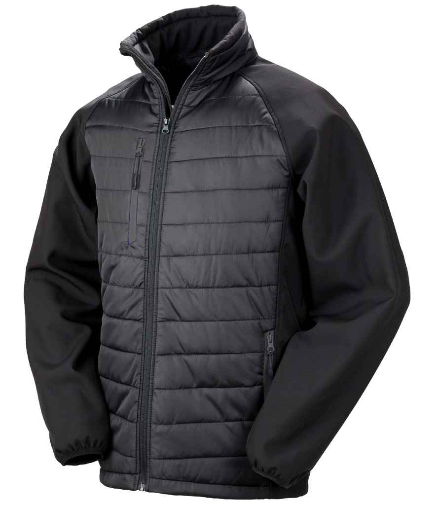 Result Recycled Compass Padded Jacket | Black/Black
