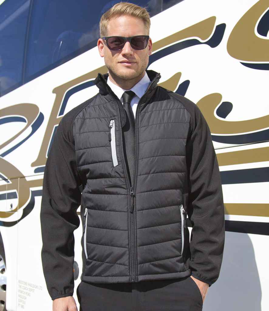 Result Recycled Compass Padded Jacket | Black/Grey