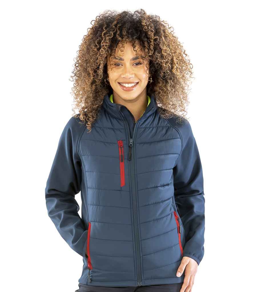 Result Recycled Compass Padded Jacket | Navy/Red