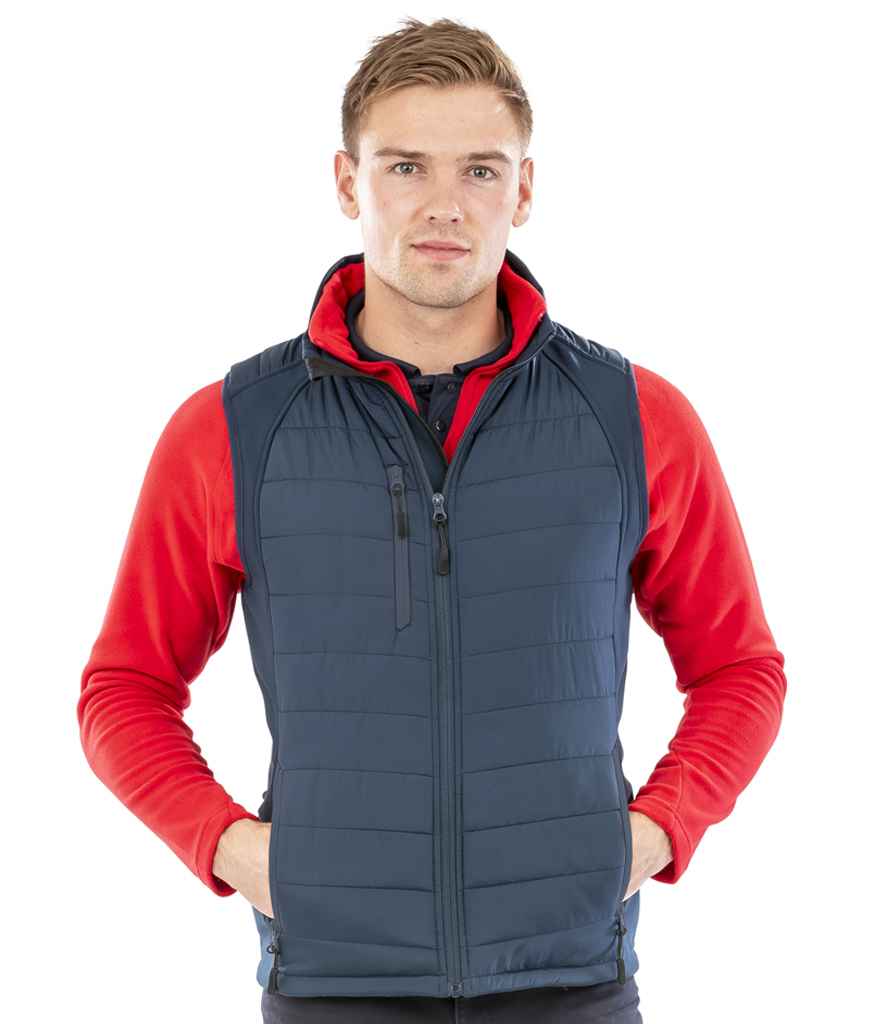 Result Recycled Compass Padded Gilet | Navy/Navy