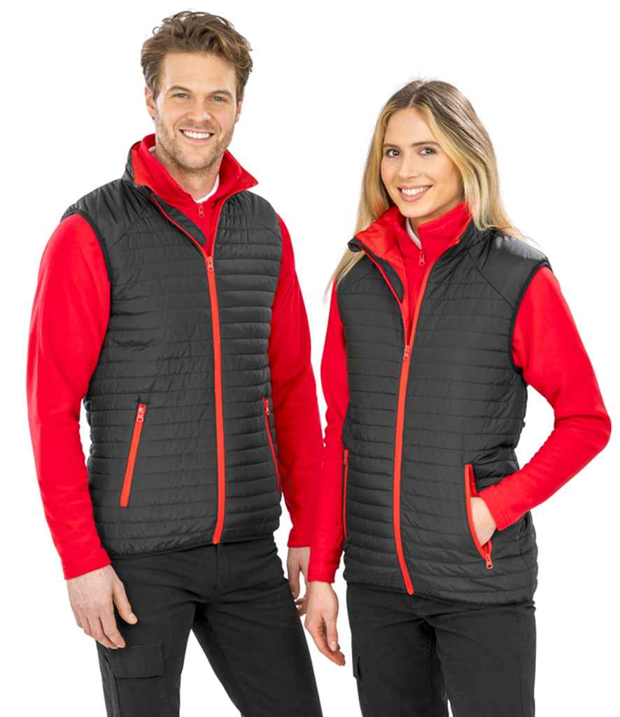 Result Recycled Thermoquilt Gilet | Black/Red