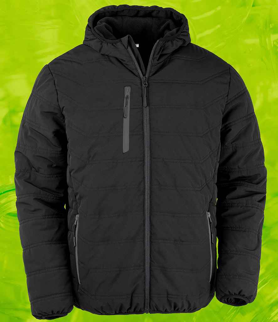 Result Recycled Compass Padded Winter Jacket | Black/Black