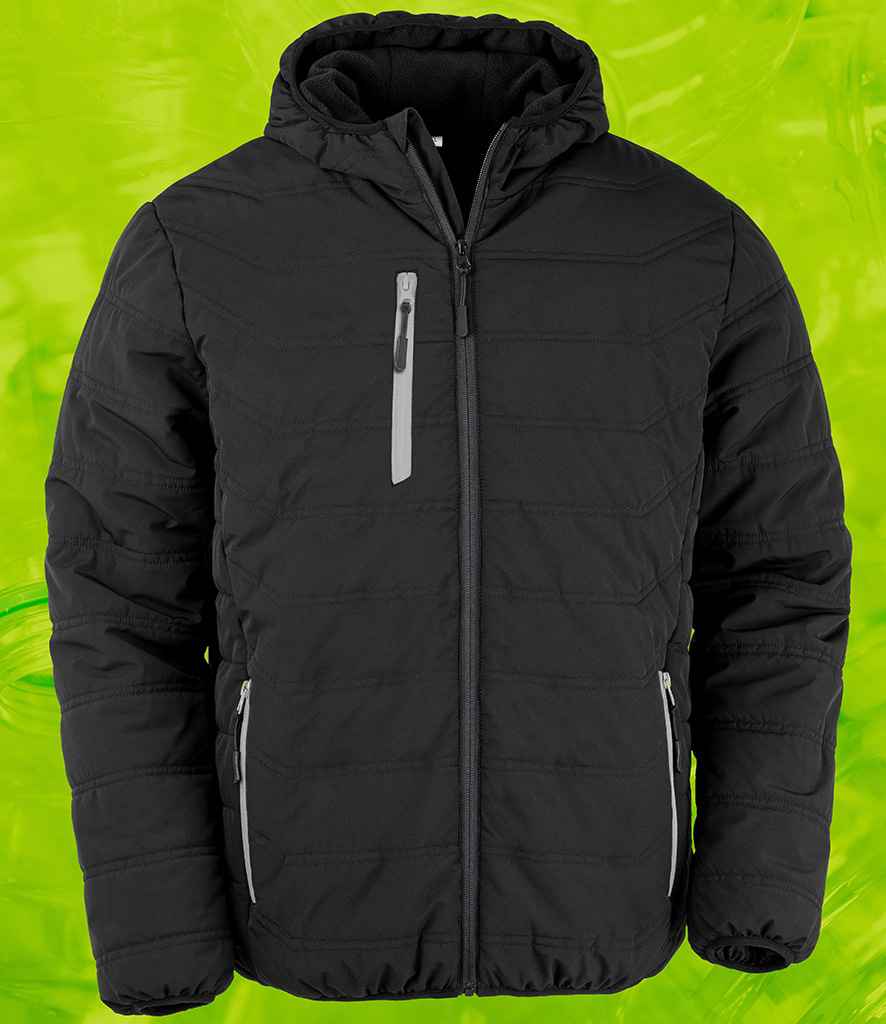 Result Recycled Compass Padded Winter Jacket | Black/Grey